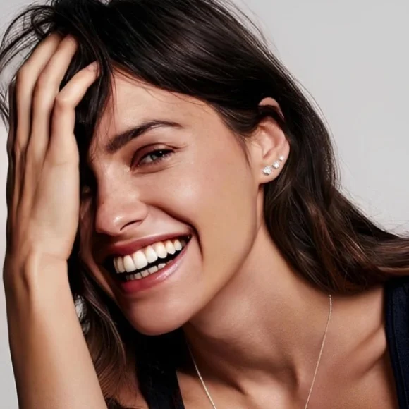 3 Pairs Certified Moissanite Solid 925 Sterling Silver Star Screw Back Earrings - Picture 3 of 16